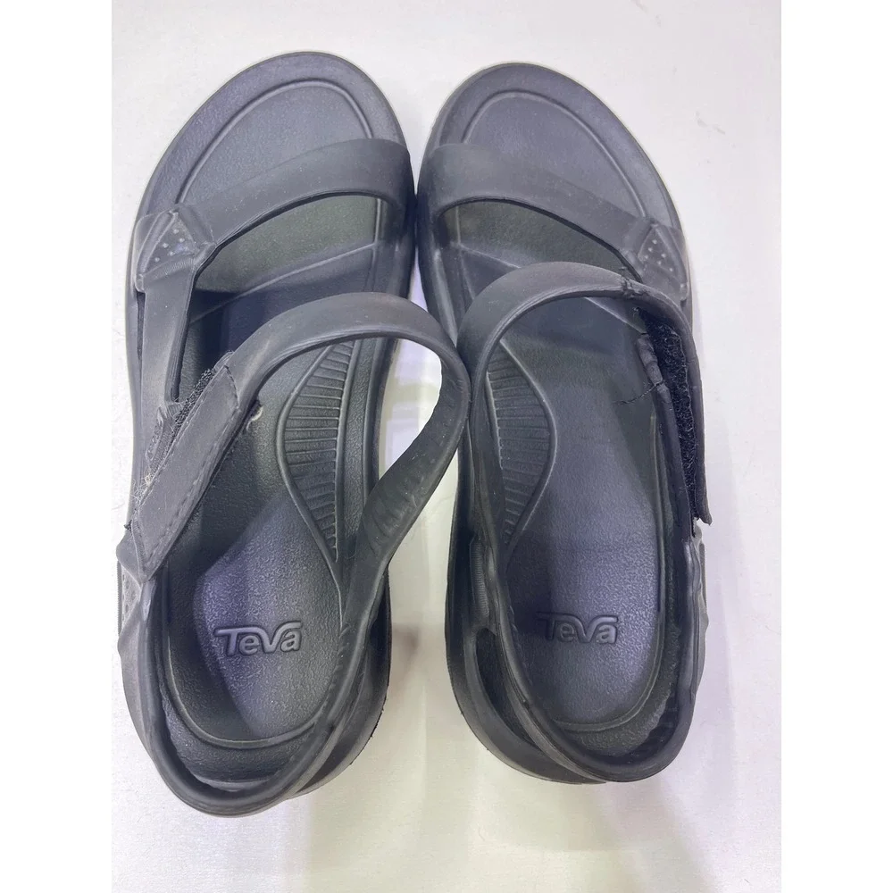 Teva Hurricane Drift Mens 10 Black Water Sandals Lightweight Injection Molded